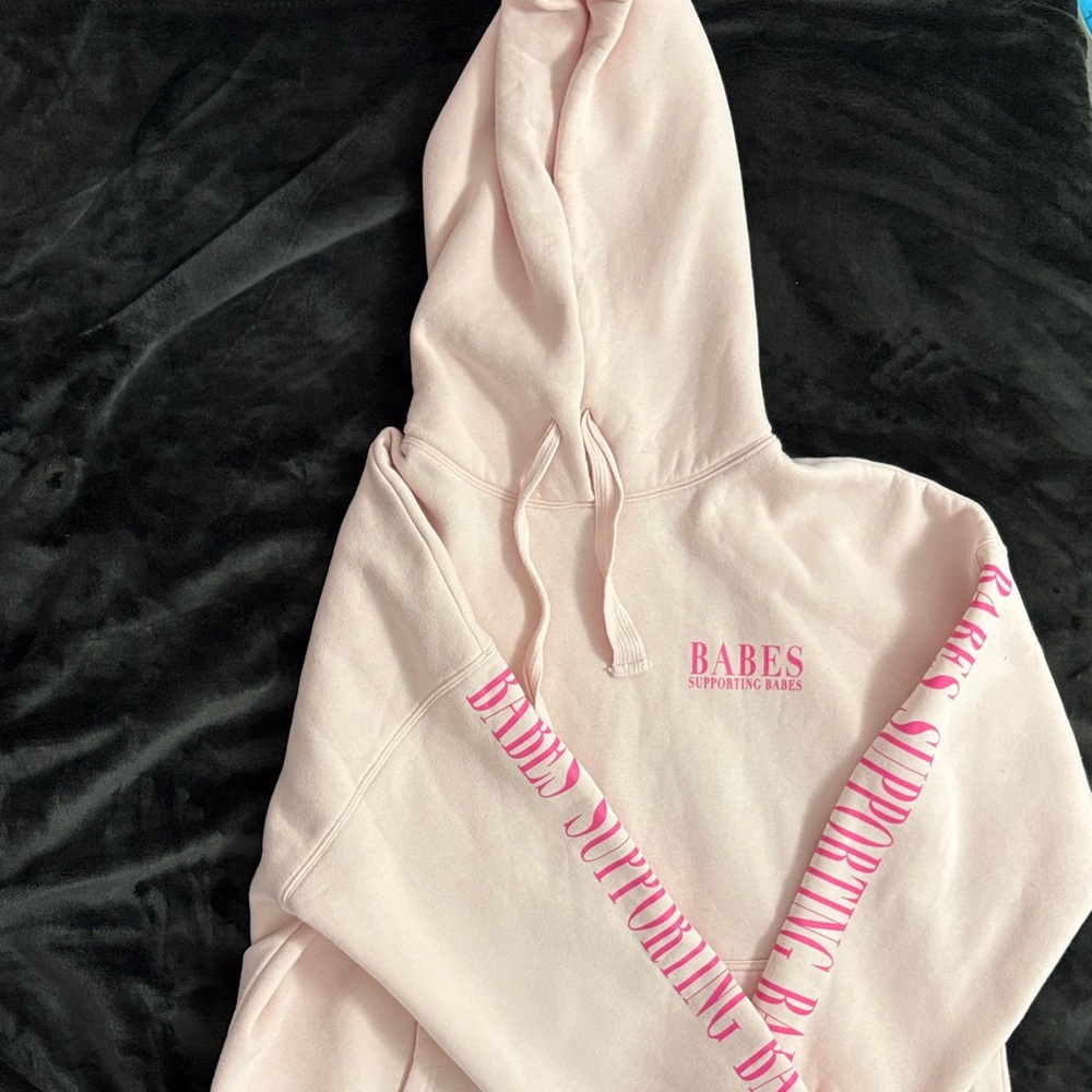 Brunette The Label Light Pink Hoodie